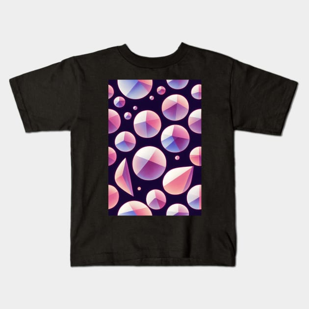 Jewel Pattern - Pink Quartz, for a bit of luxury in your life! #8 Kids T-Shirt by Endless-Designs